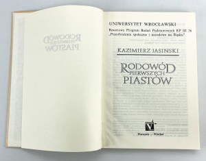 JASIŃSKI Kazimierz - Rodowód pierwszych Piastów - Wroclaw 1993