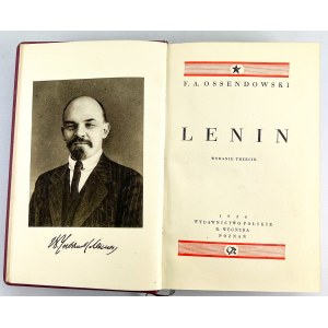 OSSENDOWSKI Ferdynand Antonii - Lenin - Poznań 1930