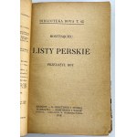 MONTESQUIEU - Listy perskie - Kraków 1918 [Boy]