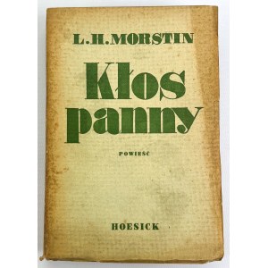 MORSTIN Ludwik Hieronim - Kłos Panny - Warszawa 1938
