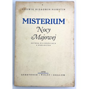 MORSTIN Ludwik Hieronim - Misterium nocy majowej - Kraków 1938