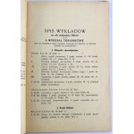 SPIS wykładów w roku akademickim 1938/39 - Lwów 1938