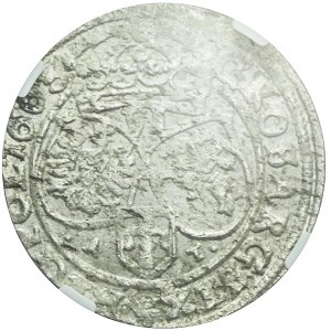 Jan II Kazimierz, Szóstak 1663 AT, Kraków, menniczy