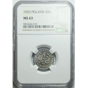 20 pennies 1923, minted