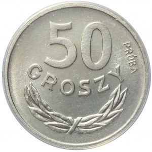 PRÓBA, 50 groszy 1949, nikiel, mennicze