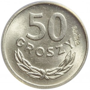 PRÓBA, 50 groszy 1957, nikiel, mennicze