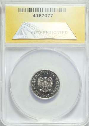 SAMPLE, 5 pennies 1949, nickel, minted