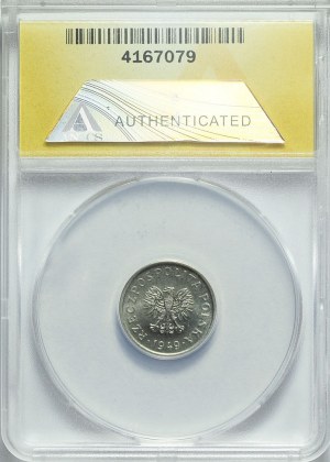 SAMPLE, 10 pennies 1949, nickel, minted