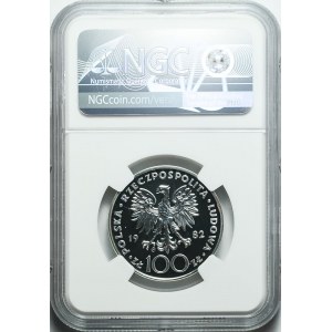 100 złotych 1982, Valcambi, Jan Paweł II, stempel zwykły
