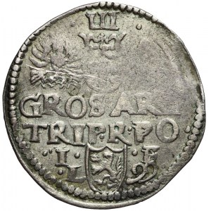 Zygmunt III Waza, Trojak 1599, Lublin, duża głowa, rzadki