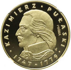PRÓBA, 500 złotych Pułaski, 1976, wyśmienite