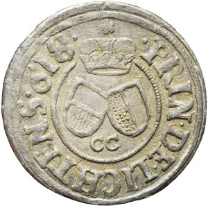 Śląsk, Księstwo Opawskie, Karol Liechtenstein, 3 krajcary 1618, Opawa