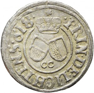 Silesia, Opava Principality, Charles Liechtenstein, 3 krajcars 1618, Opava
