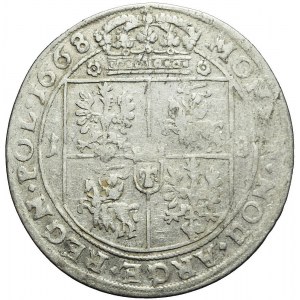 John II Casimir, Ort 1668 TLB, Krakow, Leliwa, rarer
