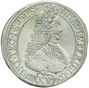 Silesia, Duchy of Olesnica, Sylvius Frederick, 15 krajcars 1694 II-T, Olesnica
