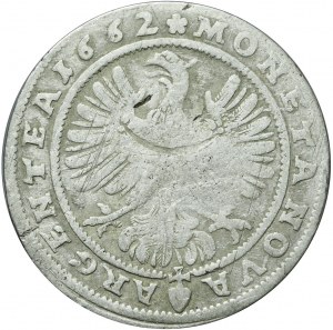Silesia, Duchy of Legnicko-Brzesko-Wołowski, Louis IV of Legnica, 15 krajcars 1662, Brzeg