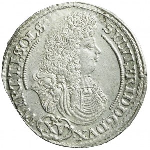 Śląsk, Księstwo Oleśnickie, Sylwiusz Fryderyk, 15 Krajcarów 1675 SP, Oleśnica, MEZIBOR