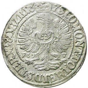 RR-, Śląsk, Księstwo Oleśnickie, Christian Ulryk, 3 krajcary 1678 FC-V, Oleśnica