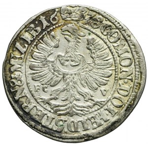Śląsk, Księstwo Oleśnickie, Sylwiusz Fryderyk, 3 krajcary 1678 FC-V, Oleśnica