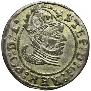 Stefan Batory, Grosz 1583, Ryga, ładny