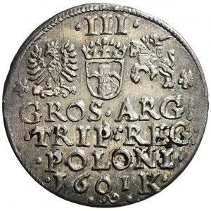 Zygmunt III Waza, Trojak 1601, Kraków, w lewo