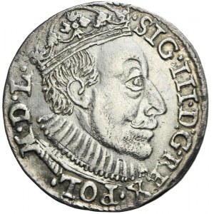 Zygmunt III Waza, Trojak 1588, Olkusz, duża głowa, rzadki