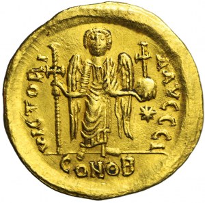 Byzantine Empire, Justinian I, 527-565 AD, Solidus, Constantinople