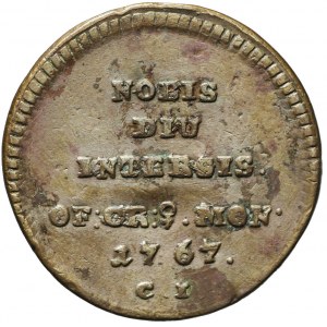 Stanisław A. Poniatowski, Trojak Historyczny 1767 C.I, Kraków, Nobis Diu Intersis, bardzo rzadki