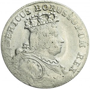 Naśladownictwo pruskie orta lipskiego Augusta III, 18 krajcarów Wrocław 1755