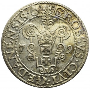 Stefan Batory, 1579 penny, Gdansk, minted