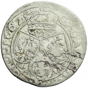 Jan II Kazimierz, Szóstak 1662 AC-PT, Lwów, rzadki