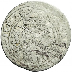 John II Casimir, Sixpence 1662 AC-PT, Lvov, rare