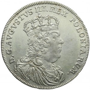 August III, Tymf 1753, Lipsk, z kółkiem po literze T