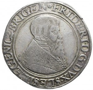 Slezsko, knížectví legnicko-brzesko-wołowskie, Fridrich II, Thaler 1546, Legnica, velmi vzácné