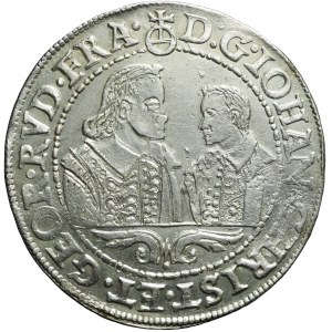 Śląsk, Księstwo Legnicko-Brzesko-Wołowskie, Jan Krystian i Jerzy Rudolf, Talar 1608, Złoty Stok