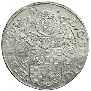 Śląsk, Księstwo Legnicko-Brzesko-Wołowskie, Jan Krystian i Jerzy Rudolf, Talar 1608, Złoty Stok