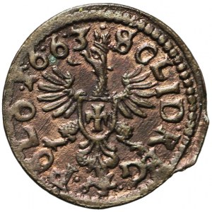 Jan II Kazimierz, Szeląg koronny 1663 TLB, Ujazdów
