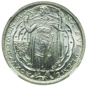 Československo, 1000 let křtu Čech, Tisk stříbrné desetidublové medaile 1929, Kremnica