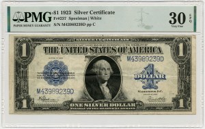 USA, Spojené státy, Stříbrný certifikát, $1 1923, Speelman & White