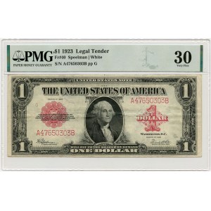 USA, United States, Red Seal, $1 1923, Speelman &amp; White