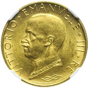Itálie, Victor Emmanuel III, 100 lir 1931 R, Řím