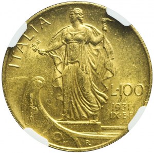 Italy, Victor Emmanuel III, 100 lira 1931 R, Rome