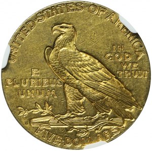 USA, Spojené státy americké, $5 Idnianin 1913 S, San Francisco, vzácné