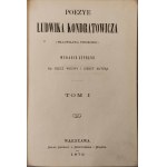 KONDRATOWICZ Ludwik - POEZYE Tom I, II, IV, IX, X Wyd. 1872