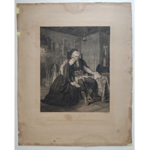 MIECZNIK I MARYA. Ilustracja do Poematu Malczewskiego Marya BARDZO DUŻY FORMAT