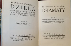 WYSPIAŃSKI Stanisław - DZIEŁA. Kompletne Pierwsze wydanie zbiorowe Tom I-VIII w 6 woluminach Wyd.1924