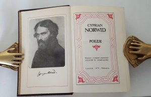 NORWID Cyprian - POEZJE Wyd. 1979 Binding leather