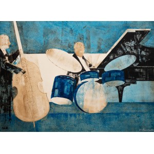 Kazimierz Śramkiewicz (1914 - 1998), Jazzové trio, 1988