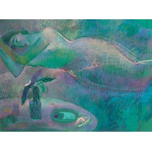 Anna Karpowicz-Westner (b. 1951), Green Nude, 1991