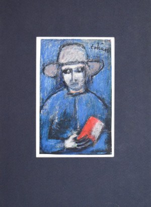 Eugeniusz TUKAN-WOLSKI (1928-2014), Portret kobiety w kapeluszu